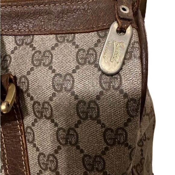 Gucci classic brown GG large Boston bag - Picture 10 of 13